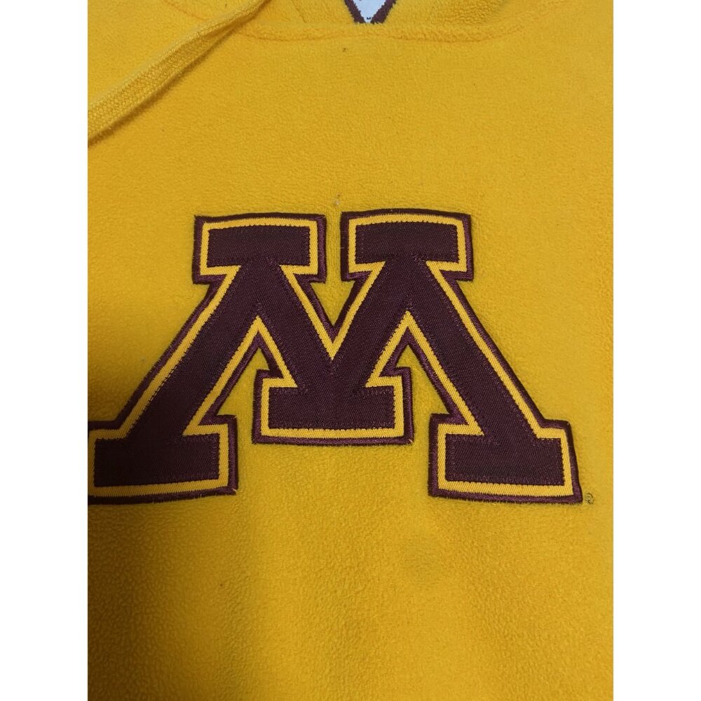 Columbia Sportswear Minnesota Golden Gophers Yellow Hoodie XL Mens Fleece Pullov - Picture 5 of 16